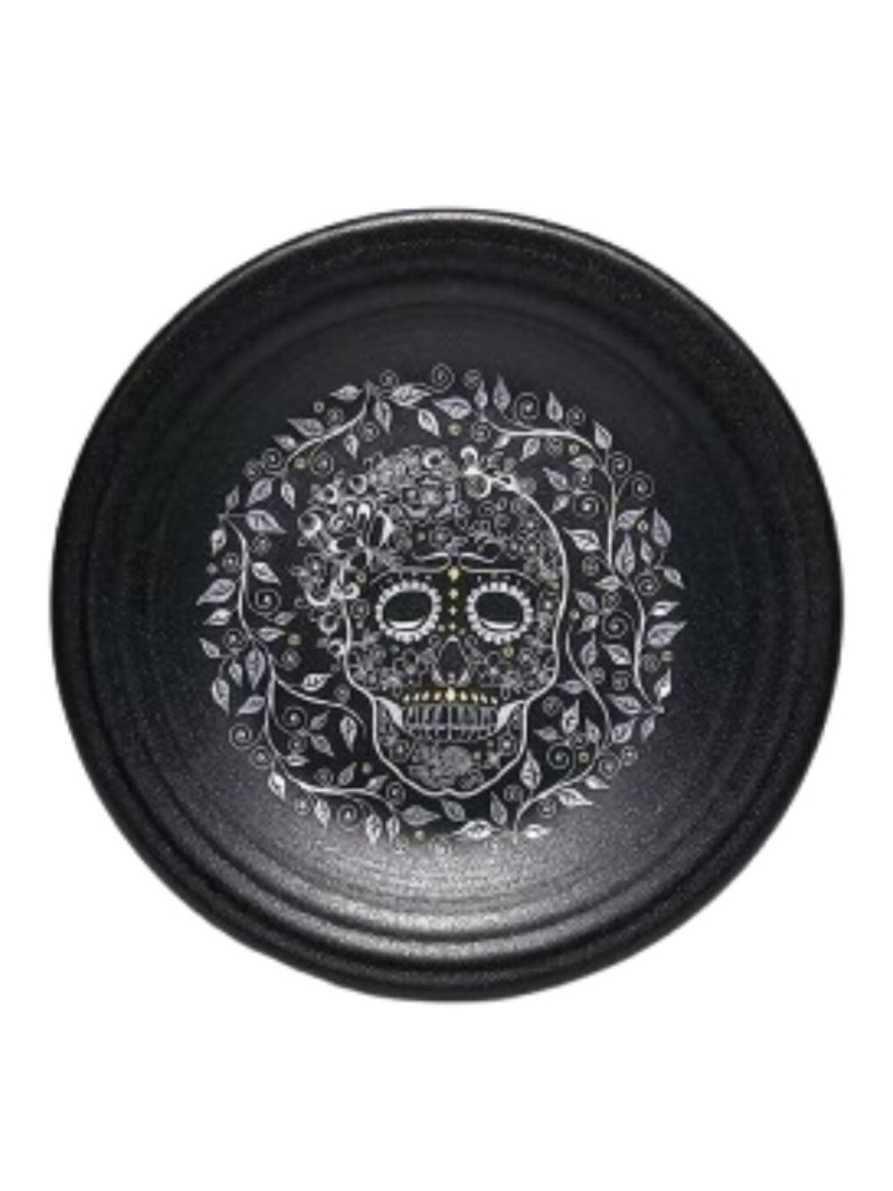 Homer Laughlin Fiesta 9" Plate Day of the Dead Sugar Skull and Vine Halloween